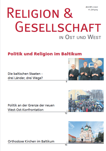 RGOW 2015 01: Politik und Religion im Baltikum